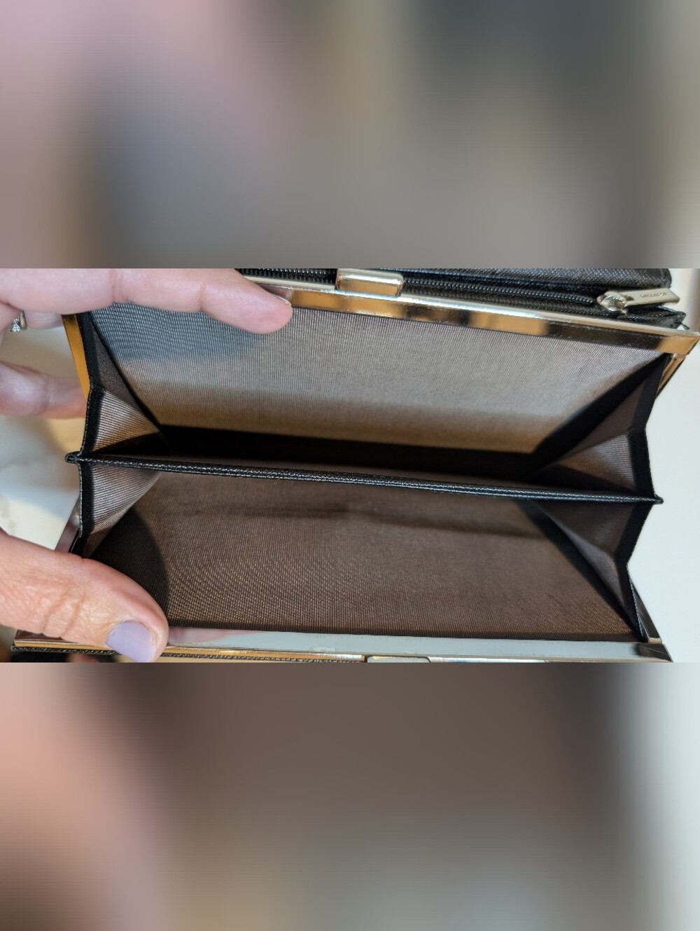 Burberry Black Leather Continental Wallet - Picture 10 of 10